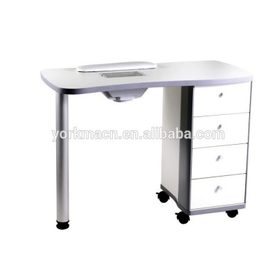 profesional product ym-005B Vented Nail salon manicure table with dust fan high quality nail table with exhaust fan